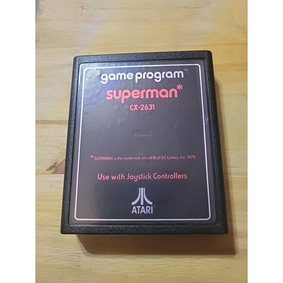 Superman (Atari 2600, 1979) Tested Works Great Clean Cartridge Nice - Picture 1 of 4